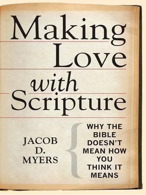 cover image of Making Love with Scripture